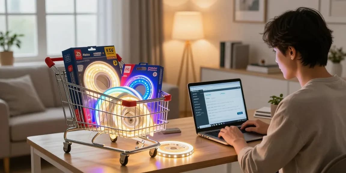 Banda LED pentru iluminat interior și exterior, descoperă oferte e-commerce pe site-ul iluminat-ieftin.ro.
