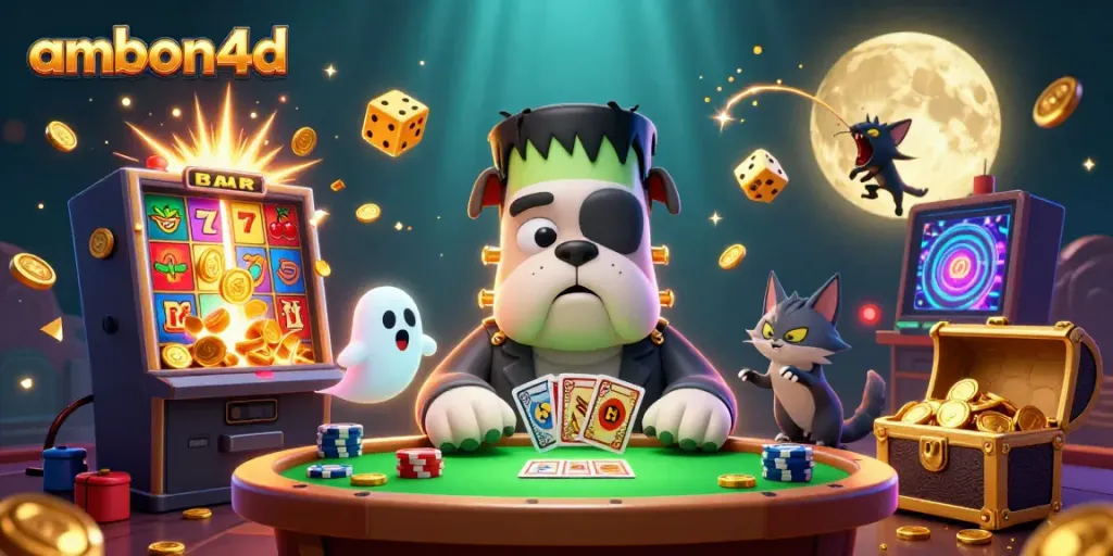 Experience thrilling wins at ambon4d with a lively casino scene featuring unique characters and dynamic gaming elements.