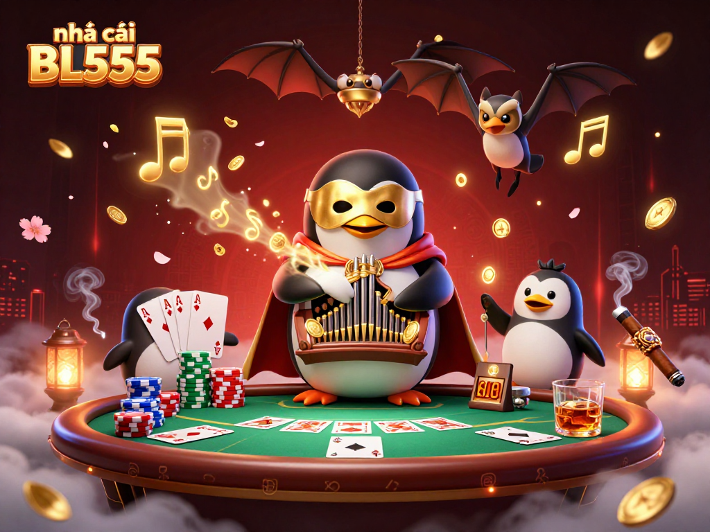 Experience the thrill of gaming at nhà cái BL555 with stunning visuals of a casino scene.