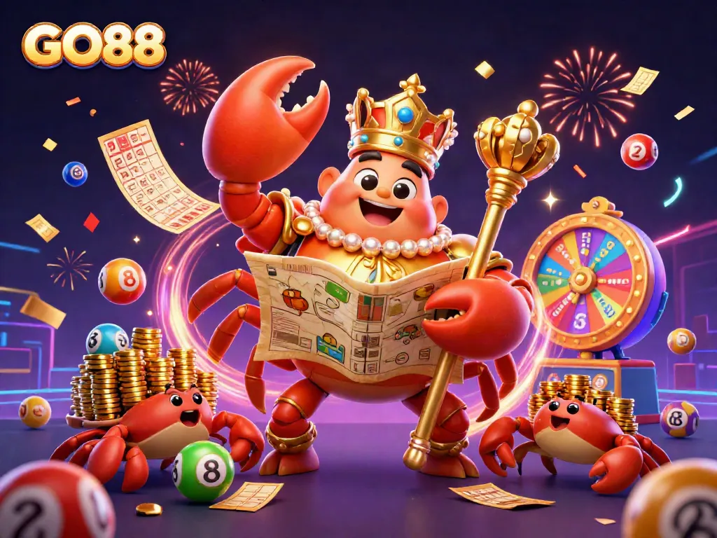 Engage with GO88's vibrant online gaming scene featuring action-packed cartoon elements.