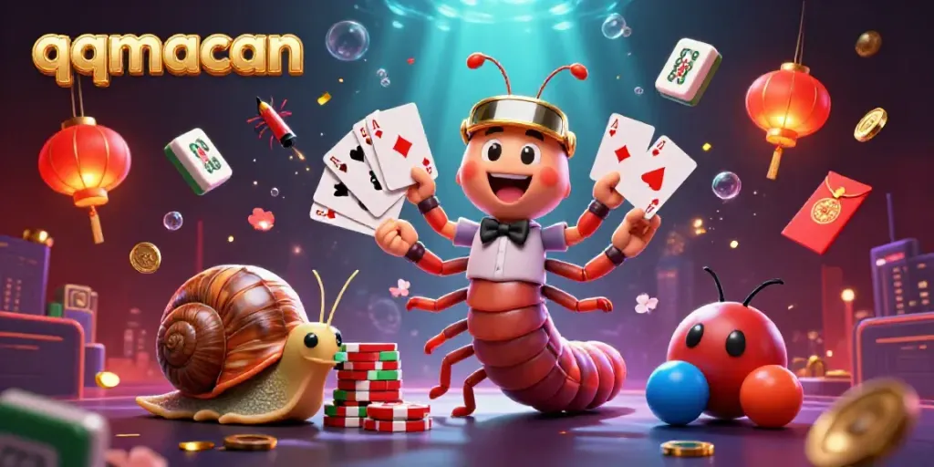 Experience the vibrant qqmacan gaming scene with a dynamic millipede dealer and high-stakes players.