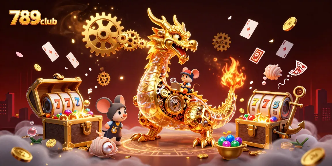 Experience winning thrills at 789club with an ultra-detailed casino-themed illustration showcasing dynamic gaming elements.