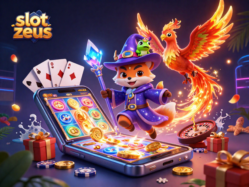 Menangkan jackpot dengan slot zeus, ilusi 3D menakjubkan dengan simbol ceria mengelilingi karakter magis.