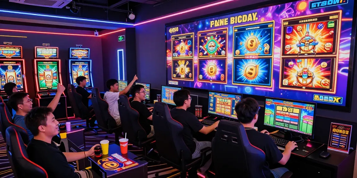 Exciting players enjoying situs slot gacor games in vibrant online gaming environment.