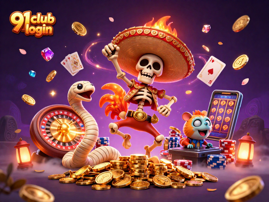 Engage in thrilling casino fun with 91 club login and colorful game elements for a vibrant online experience.