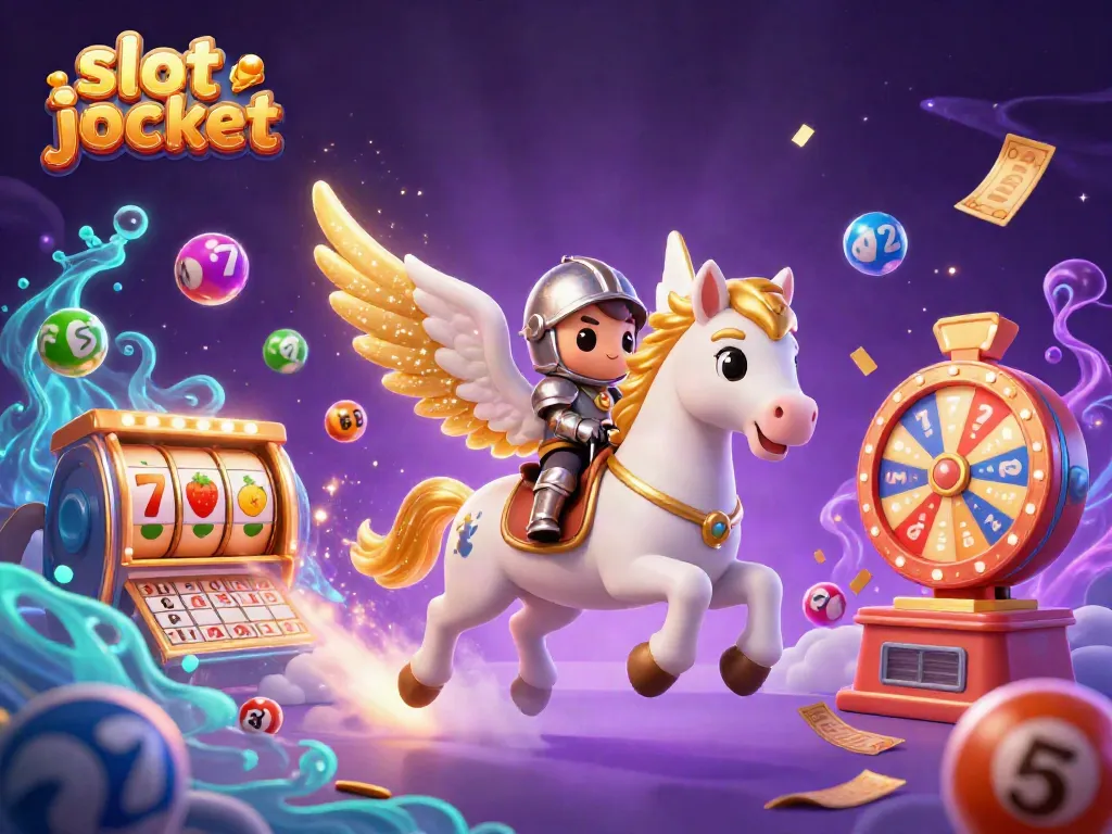 Experience excitement with slot jackpot surrounded by vibrant casino elements in this stunning 3D render.