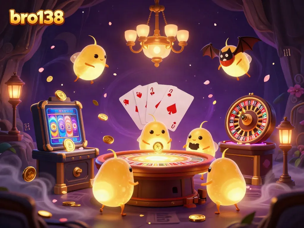 Experience exciting gameplay at bro138 casino, illuminated by enchanting glowworms and vibrant slot adventures.