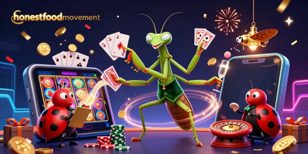 Experience the excitement of casino gameplay with honestfoodmovement's vibrant 3D illustration.
