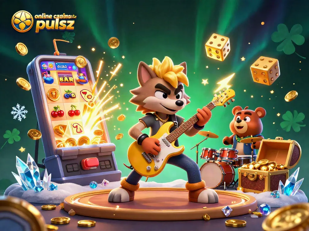 Experience the excitement of online casinos like pulsz with colorful gaming elements and dynamic characters.