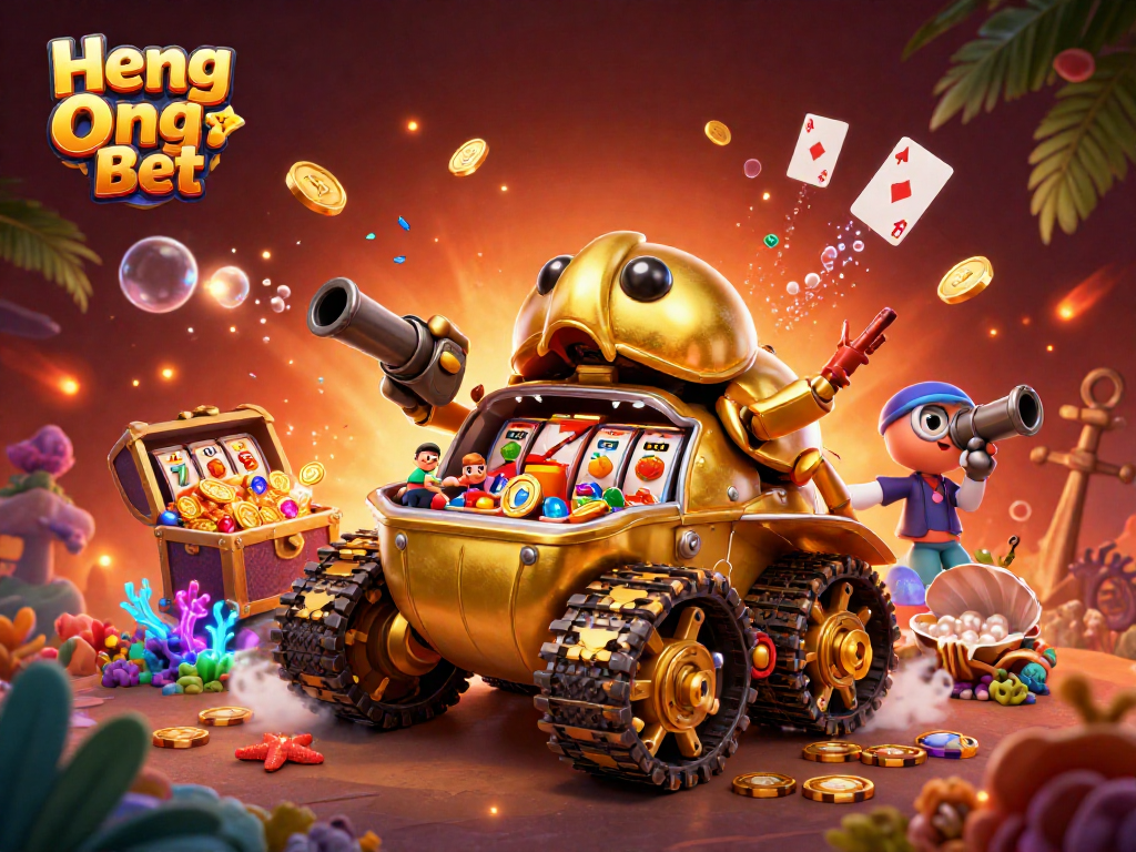 Experience exciting games at Heng Ong Bet with a rich casino scene featuring dynamic elements.