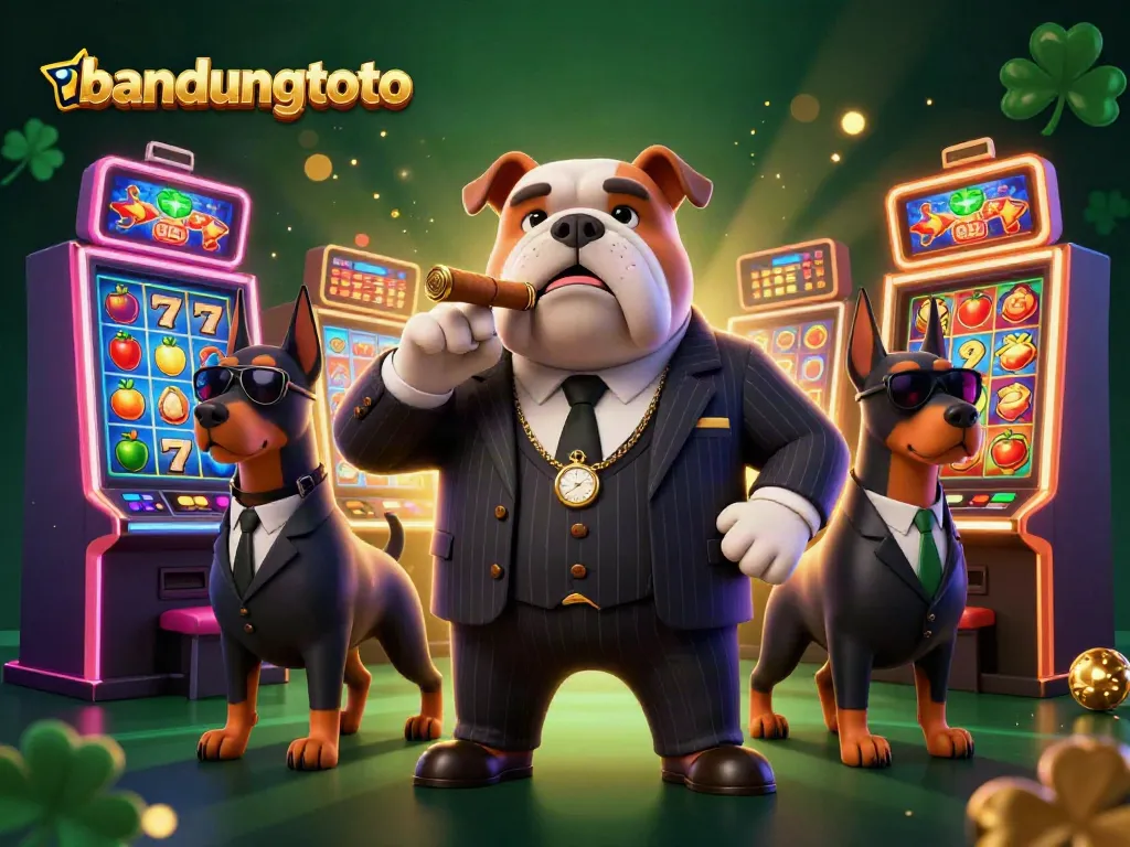Experience thrilling gaming action at bandungtoto with vibrant slot machines and charismatic characters.
