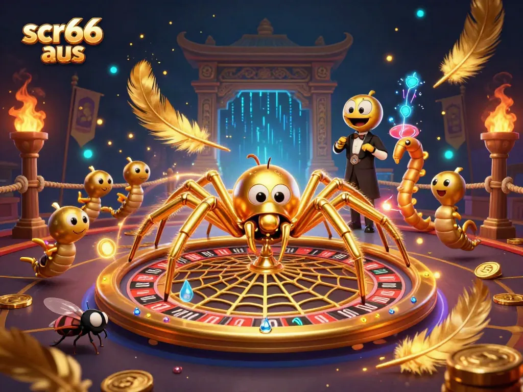 Engage with scr66 aus through thrilling roulette gameplay with illustrated casino characters.
